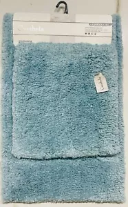 2 Piece Bathroom Rugs Bath Mat Set - Soft Plush Super Absorbent Shower Mats - Picture 1 of 8