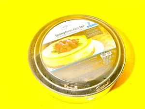 3 Piece 8,9,10” MAINSTAYS SPRINGFORM PAN SET Expandable Sides Removable Base NEW - Picture 1 of 5