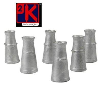 PECO LK-751 - 6 X Style Ancien Lait Barattes Un Peint Métal Blanc 0 Échelle 23mm - Photo 1/4