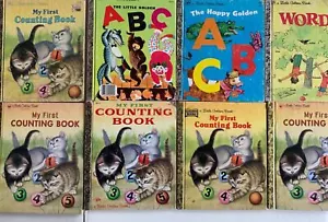 Little Golden Book VTG Children's Lot-8 My First Counting Book ABC Words Numbers - Picture 1 of 4