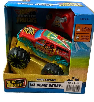 Hot Wheels Monster Truck Radio Control Demo Derby Remote Control R/C Toy - Image 1 of 4