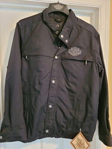 Harley Davidson Black Metro Nylon Jacket (Size M) - Picture 1 of 5