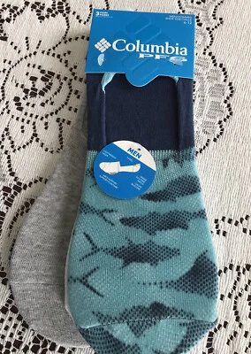 Calcetines forrados Columbia PFG para hombre 3 pares - Zapato talla 6-12 tiburones, blanco, gris nuevo Foto 1 de 4