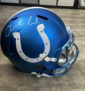 Andrew Luck Autographed Colts Blaze FS Helmet RARE - Picture 1 of 3