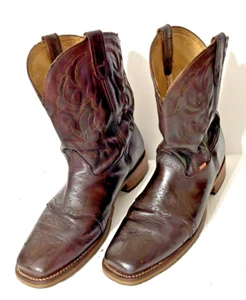 Double H DH3560 Men's Brown Leather Saddle Vamp Work Boots - Size 14 EE - Picture 1 of 7