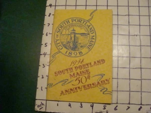 original 11948 city of PORTLAND MAINE 50th anniversary booklet --36pgs SPOTTED - Picture 1 of 9