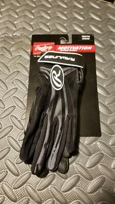 RAWLINGS MOTIVATION BASEBALL BATTING GLOVES YOUTH MEDIUM NEW - Image 1 of 3