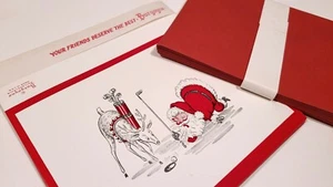BURGOYNE VINTAGE CHRISTMAS CARDS SANTA GOLF HUMOR 1950s 1960s 20pcs w/ ENVELOPES - Bild 1 von 4