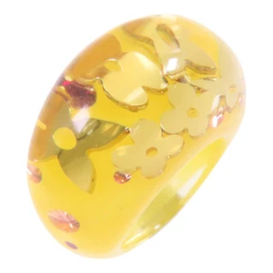 LOUIS VUITTON LV Inclusion Ring US#6.25 M65603 Resin - Picture 1 of 9