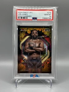2024 Topps Finest UFC Jon Jones Gold Shimmer /39 PSA 10 Bones Jones - Picture 1 of 2
