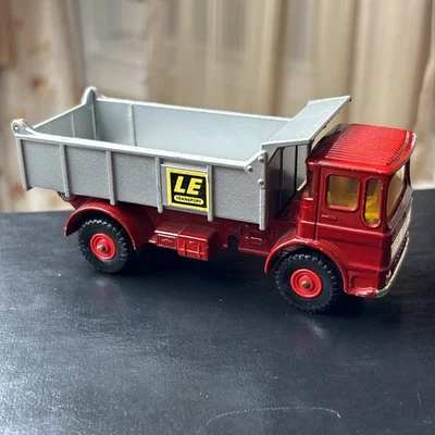 Lesney Matchbox King Size K-4 Leyland Tipper Le Transport Truck no box 1969 Red - Image 1 of 4