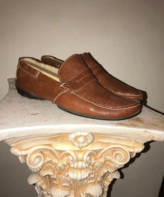 Maggio & Rossetto Scrunch Loafer Shoes Italian Hand stitched Leather Driving US8 - Image 1 of 4