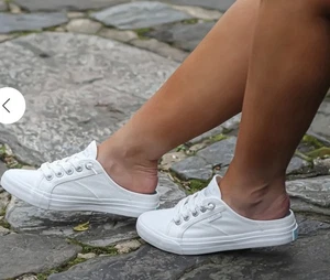 Blowfish White Moira 4 Earth Slipper Sneaker Damen 9,5 - Bild 1 von 6