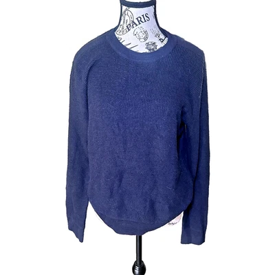 Theory Women’s Merino Wool Alpaca Acrylic Blend Crewneck Sweater Sz L Minimalist - Image 1 of 4