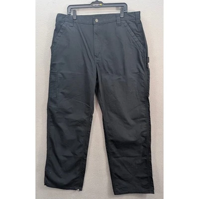 Pantalones de trabajo para hombre Carhartt B151 negros holgados talla 40x32 carpintero utilitarios nuevos sin etiquetas Foto 1 de 4