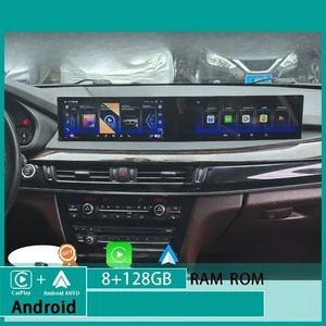 Radio de coche Android para BMW X5 F15 X6 F16 2014-2018 estéreo CarPlay doble pantalla - Imagen 1 de 8