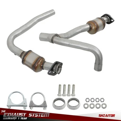 Y Pipe Catalytic Converters For Dodge Dakota 2004-2010 3.7L & 4.7L Bolt-on - Image 1 of 4