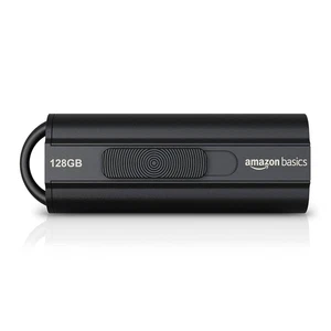 Unidad flash USB 3.1 Amazon Basics 128 GB, negra - Imagen 1 de 1