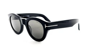 TOM FORD TF 1212 Lucinda Sunglasses 01A Black / Gray lenses size 48 new - Picture 1 of 4