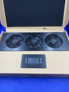 18” AIRPLATE T9, Cooling Fan System Thermostat Control, Home Theater AV Cabinet - Afbeelding 1 van 5