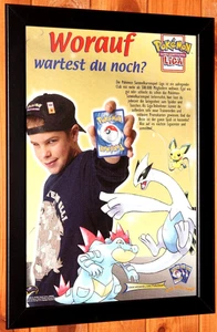Pokemon Sammelkartenspiel Liga Trading Card Werbeblatt Poster Ad Page Framed - Bild 1 von 5
