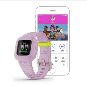 🔥BRAND NEW🔥 Garmin vivofit jr. 3 Kids Fitness Tracker - Lilac Floral - Picture 1 of 6