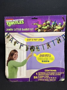 TMNT Teenage Mutant Ninja Turtles Party Dekor Banner Herzstück Neu Versiegelt - Bild 1 von 3