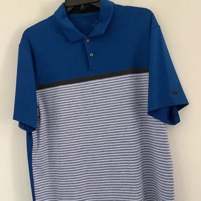 Camisa Nike Tiger Woods Mediana Hombre Azul Rendimiento Golf Manga Corta Foto 1 de 4