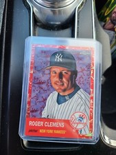 2022 Topps Chrome Platinum Roger Clemens Toile Red Refractor/5 YANKEES 🔥 SSP 