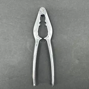 Vintage Nut Seafood Crab Lobster Shell Cracker Chrome 6 1/4" Made in Italy - Picture 1 of 9