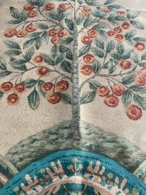 'Orange Tree' by Textra Linen Fabric  144 cm x 1.74 M - Image 1 of 4
