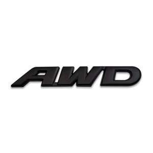 Black Metal AWD Logo Emblem 3D All-Wheel Drive Bagde Car Sticker Off-Road Decal - Bild 1 von 7