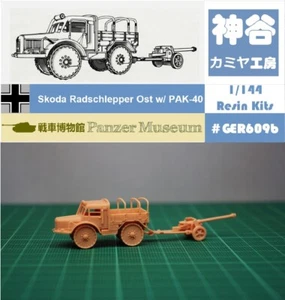 1/144 Segunda Guerra Mundial Alemán Skoda Radschlepper & PAK40 (detalle fino) Kit de resina #GER609B - Imagen 1 de 5