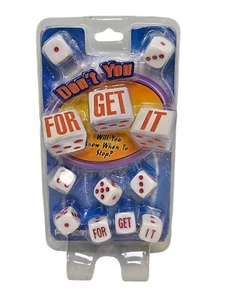 Don't You Forget It Dice Game Pressman Toy 8 to Adult 2 or More Players New - Picture 1 of 2