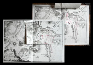 c1760 Klappbild-Variante Schlacht bei Lobositz Siebenjähriger Krieg Lovosice - Picture 1 of 1