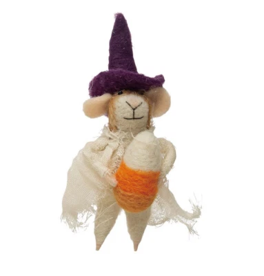 创意合作社 - 万圣节服装向导羊毛毛毡鼠标 - HX1848A-巫师 — 第 1/3 张图片