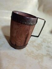 Antique primitive Wooden Cup . Wooden cup