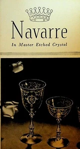 Navarre in Master Etched Crystal Brochure 1930s Fostoria - Bild 1 von 3