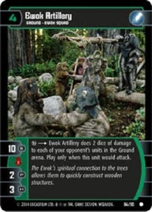 STAR WARS FREE RETURN OF THE JEDI BOOSTER + EWOK ARTILLERY FOIL NM scratches - Picture 1 of 2