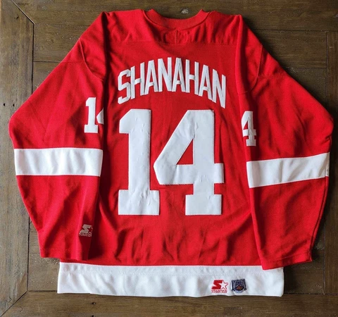Vintage Starter Detroit Red Wings Brendan Shanahan #14 Official NHL Jersey 2XL Cover