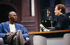 David Letterman Michael Jordan in Late Night with David Letterman 1989 TV PHOTO