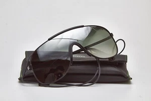 1980s vintage sunglasses black mask SQUADRON sunglasses Oversized Gradient - Picture 1 of 13
