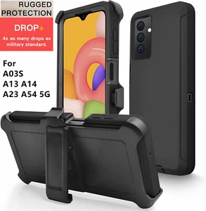 For Samsung Galaxy A05S A13 A14 A23 A54 5G Defender Shockproof Case w/Belt Clip - Picture 1 of 14