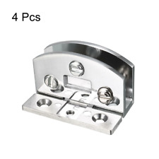 4pcs Glass Hinge Adjustable Clamp Inset Door Bathroom Shower Cabinet Cupboard