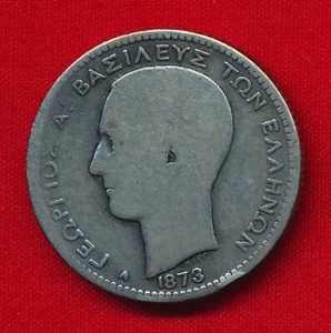 Greece 1873 DRACHMA .1342 ounces of SILVER! - Picture 1 of 2