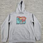 Mtv Music Television Hoodie Sweatshirt Catch A Wave Gray Size Medium