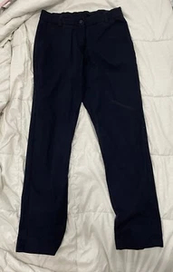 IZOD Girls Navy Blue Pants Size 16 Adjustable Waist School Uniform Schoolwear - Picture 1 of 7