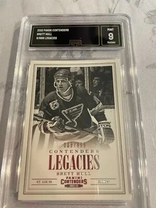 BRETT HULL BLUES 2012 PANINI CONTENDERS LEGACIES # 8/999 GRADED 9 L@@@K - Picture 1 of 2