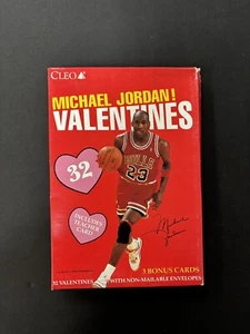 Tarjetas de San Valentín Michael Jordan Chicago Bulls caja sellada - Imagen 1 de 3
