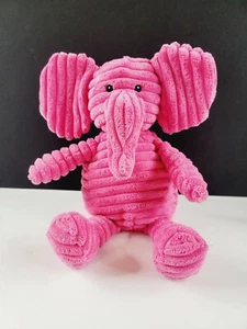 Babies R Us Pink Corduroy Style Elephant 12” Plush Lovey Embroidered Eyes - Picture 1 of 7